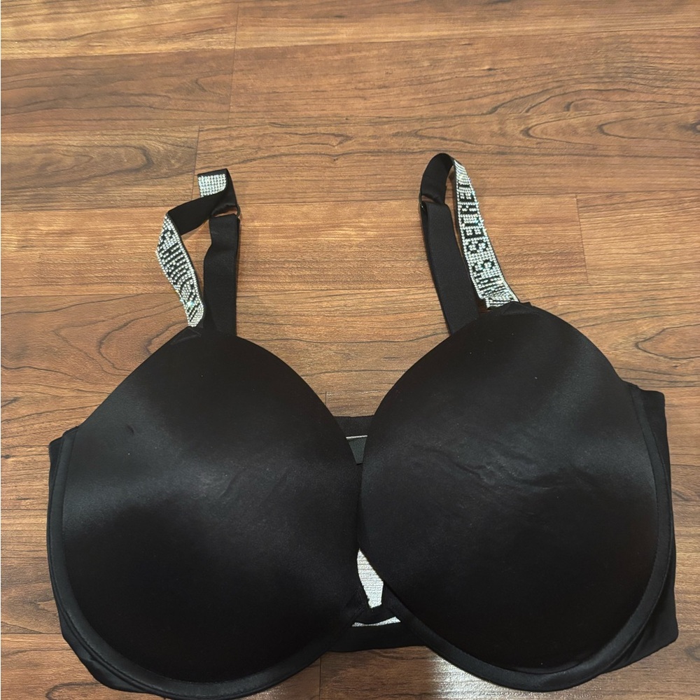 Victoria's Secret Very Sexy Push Up Black Bra with Logo Straps